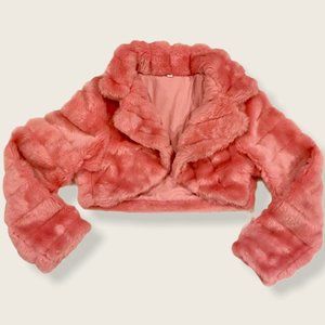 Vintage Fluffy Crop Coat - image 1